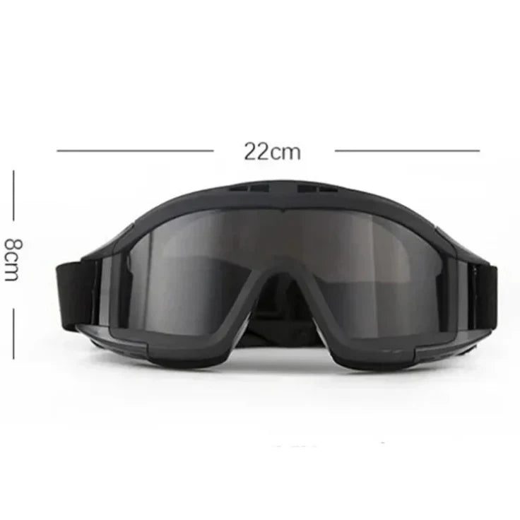 Protective goggles for helmet